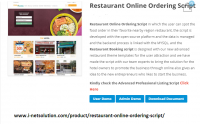 Restaurant Online Ordering Script