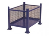 Metal Pallet With Wire Net Box