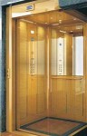 Gold Finish Decorative Elevator Cabin
