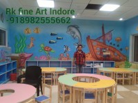 Nursery School Wall Painting Artist